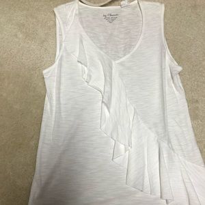 Sheer white too with ruffle detail